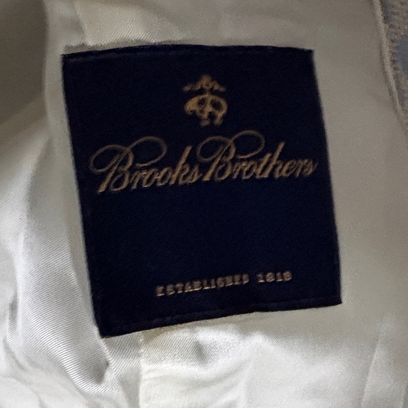 Vintage Brooks Brothers,  Blue and White Blazer and Skirt Set, size 12 - Picture 4 of 14
